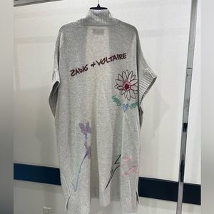 Zadig & Voltaire Indiany Tattoo Cashmere Cardigan